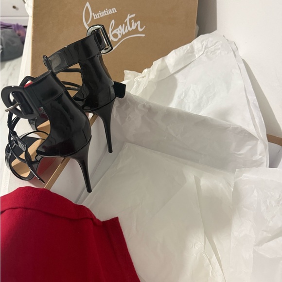 Christian Louboutin Black Patent Heels - Picture 3 of 4